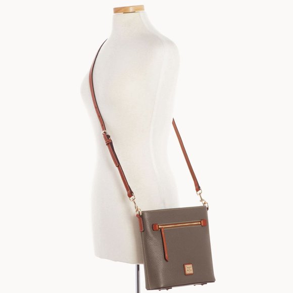 Dooney & Bourke Pebble Grain Zip Elephant Color Crossbody - Picture 4 of 16